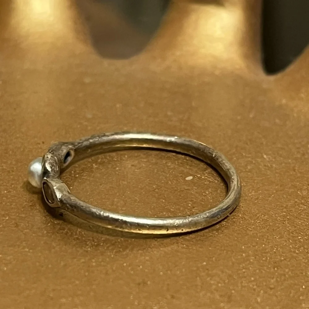 Pandora Sterling Pearl Ring - Picture 2 of 13